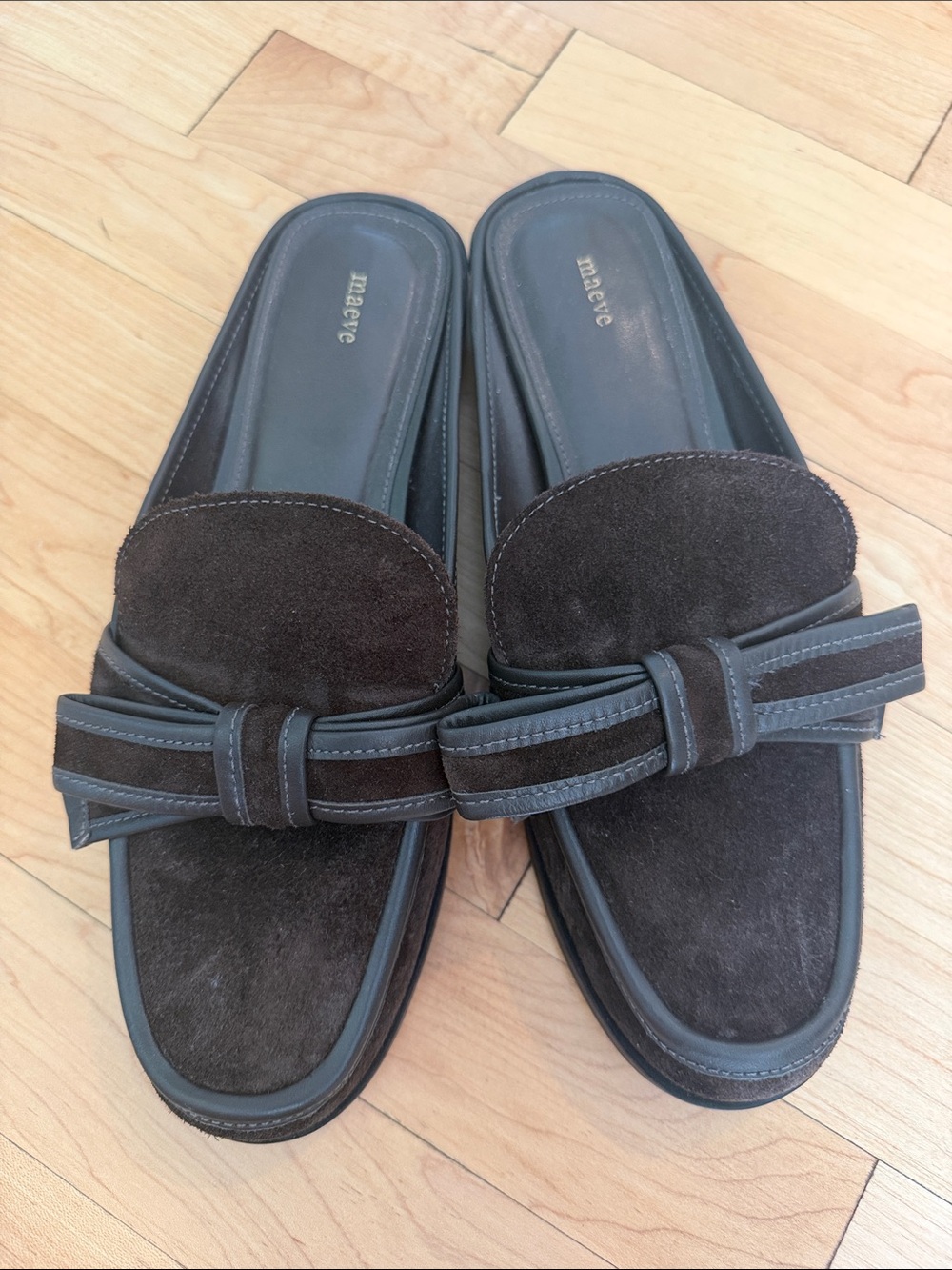 Maeve 3D Bow Loafer Slides, Womens Size 8.